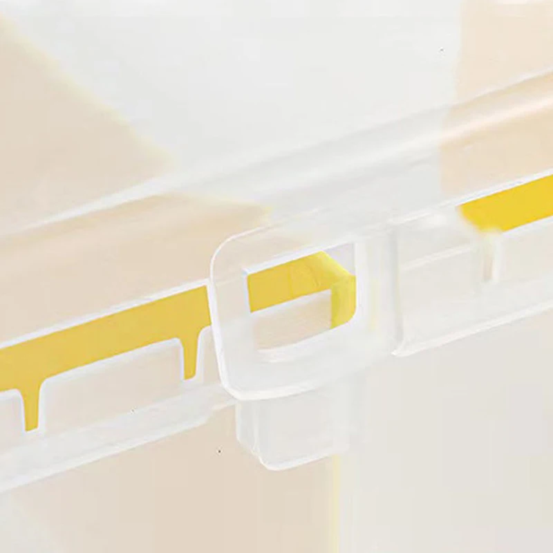 Compartment Photocards Storage Box Transparent Stickers Idol Card Holder Desk Storage Organizer Classification Box Stationery