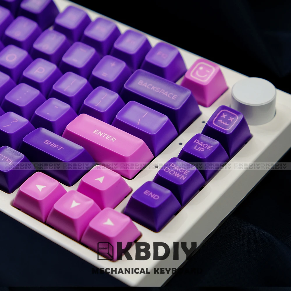 Imagem -06 - Kbdiy-teclados Mecânicos para Gmkfans Inazuma Keycaps SA Perfil Iso Pbt Keycaps Roxo Personalizado 160 Teclas por Conjunto Gmk64 Gmk67 K500