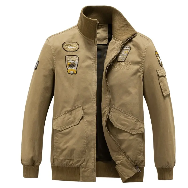 

Autumn and Winter New Fashion Trend Outdoor Sports Pure Cotton Workwear Jacket Men's Casual Loose Large Size High Quality Coat