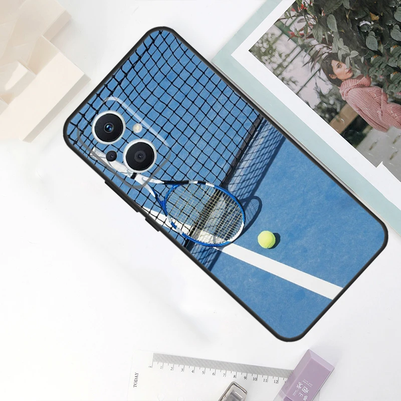 حقيبة رياضية لكرة التنس لـ OPPO ، Reno 11F ، 10 Pro ، 4 ، 5 ، 6 ، 7 ، 8 Lite ، 4Z ، 5Z ، 8T ، finد X5 ، X6 Pro ، X2 ، x3 غطاء نيو