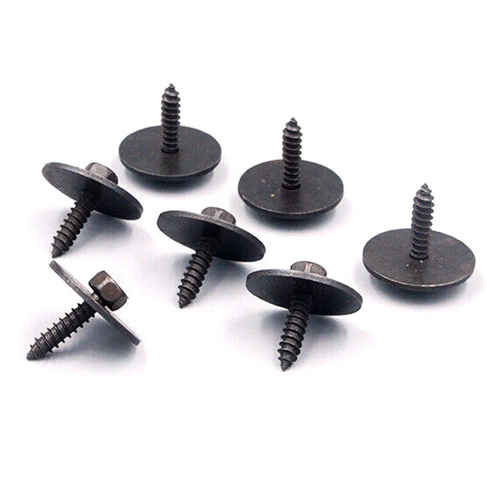 10pcs 8mm Hex Screw For Mercedes Benz Undercar Shield Sheet Metal Washers Screw 2019900536 Front Bumper Side Skirts Accessories