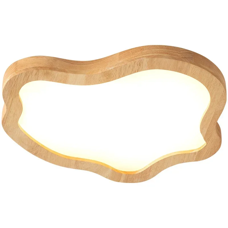 Imagem -05 - Modern Led Wood Grain Teto Luz Golden Pendant Lamp Nordic Home Decor Cozinha Quarto Banheiro Iluminação de Superfície