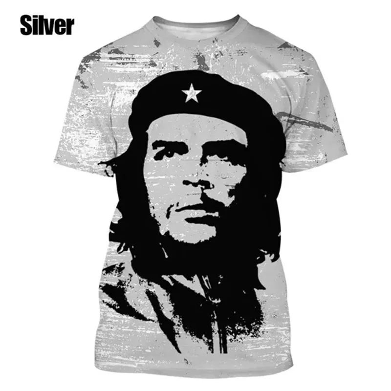 Fashion Che Guevara Graphic T Shirts 3D Printed Summer Casual Tee Tops For Men And Women Short Sleeve Oversized Men T Shirts