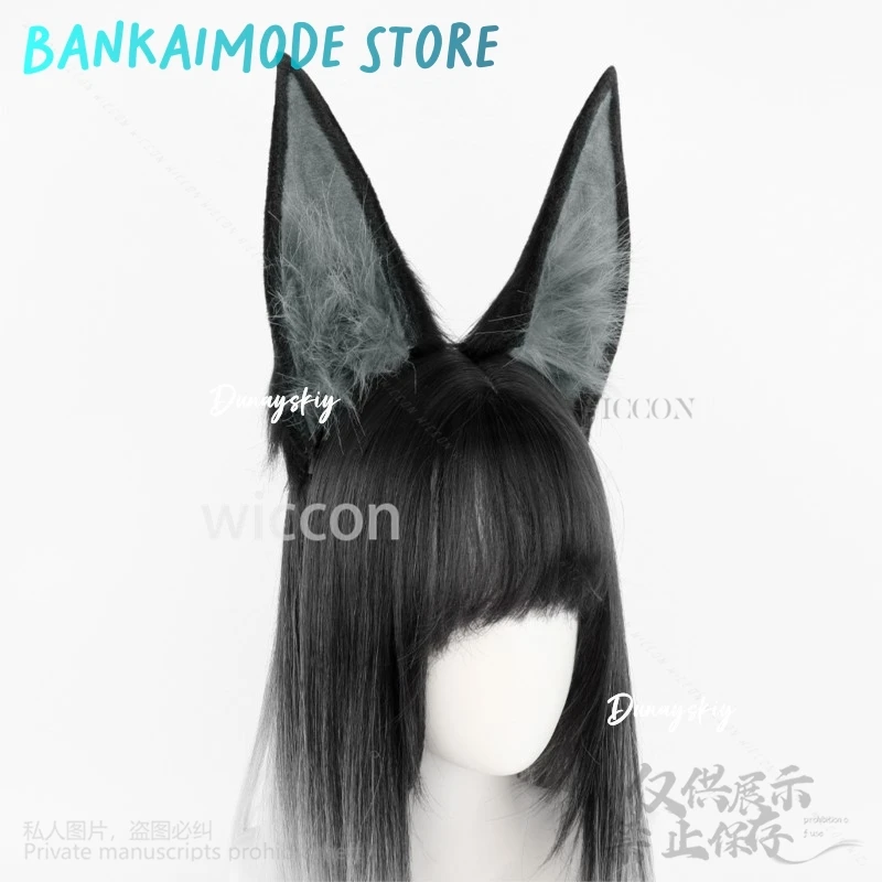Hoshimi Miyabi تأثيري لعبة Zenless منطقة صفر أنيمي فروي القط الذئب الثعلب الأذن غطاء الرأس آذان أفخم عقال لوليتا إكسسوارات الشعر