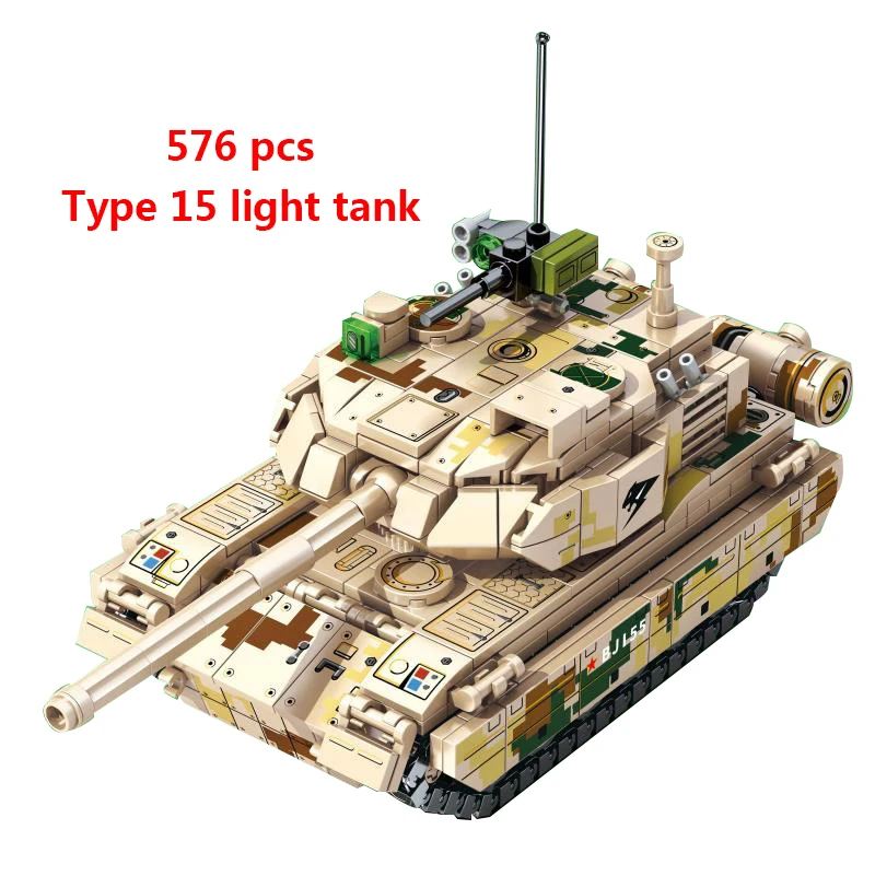 MilitaryTiger I Tank Panzer German US M1A2 Model Building Blocks World War 2 Army Soldier Figure WW2 Construction Toys