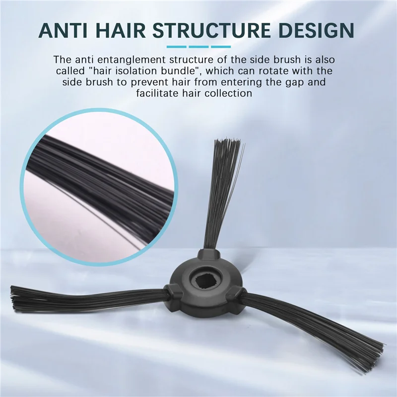 10 Filters & 10 Side Brushes for Lefant M201 T700 M520 M571 M501B M301 Robot Vacuum Cleaner Replacement Accessories Kit