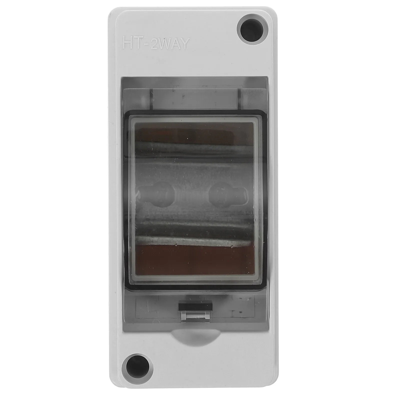 Modern Sleek 2 Way Power Distribution Box Pc ABS Construction Easy Install Weatherproof Electrical Enclosure Small Plastic - view 5
