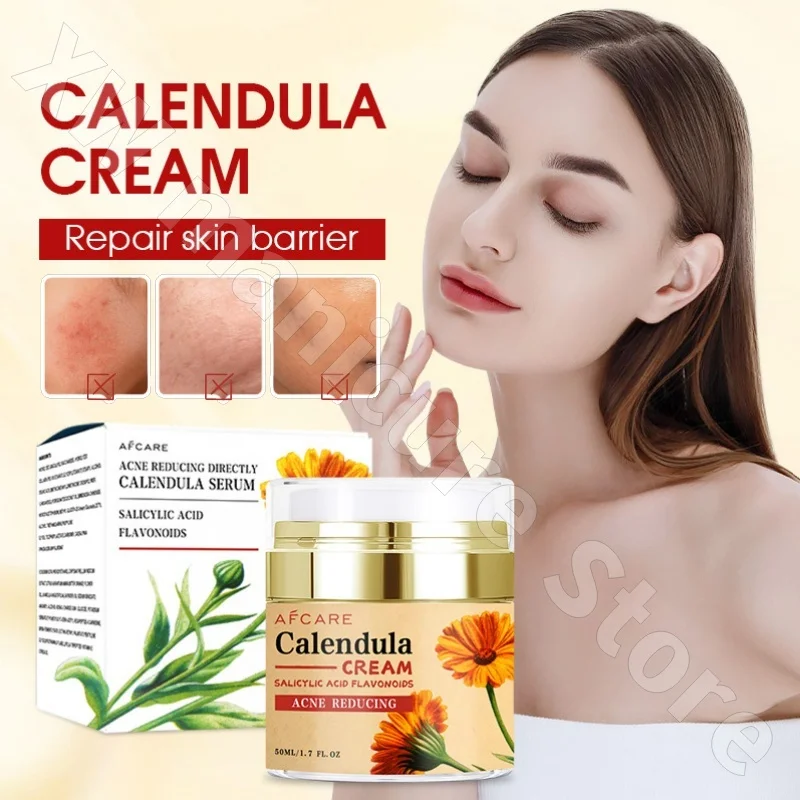 

Repairing Calendula Cream Moisturizing and Rejuvenating Skin Moisturizing Moisturizing and Luxury Facial Care Cream 50ml