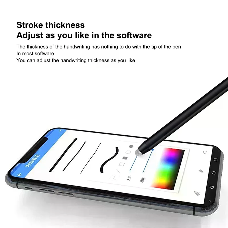 Phone Tablet Mesh Fiber Capacitive Stylus Pen Double Nib Touch Screen Pens Drawing Pen for Universal Capacitive Screen