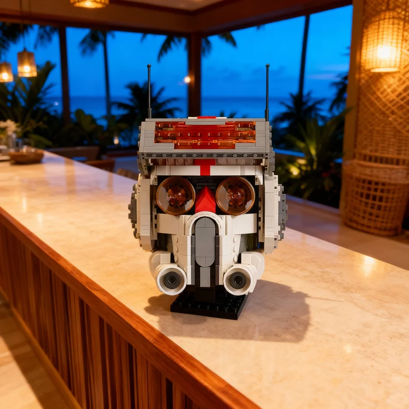 

715 деталей MOC: Шлем Злых Солдатиков (Bad Batch) – модель из серии TECH Star Battle, конструктор, декор для комнаты, украшение для дома, подарок