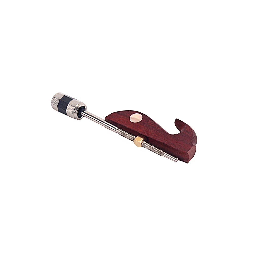 

Grip Erhu Bow Fish String Adjustable Tool for Light Brown Black Sandalwood Hook