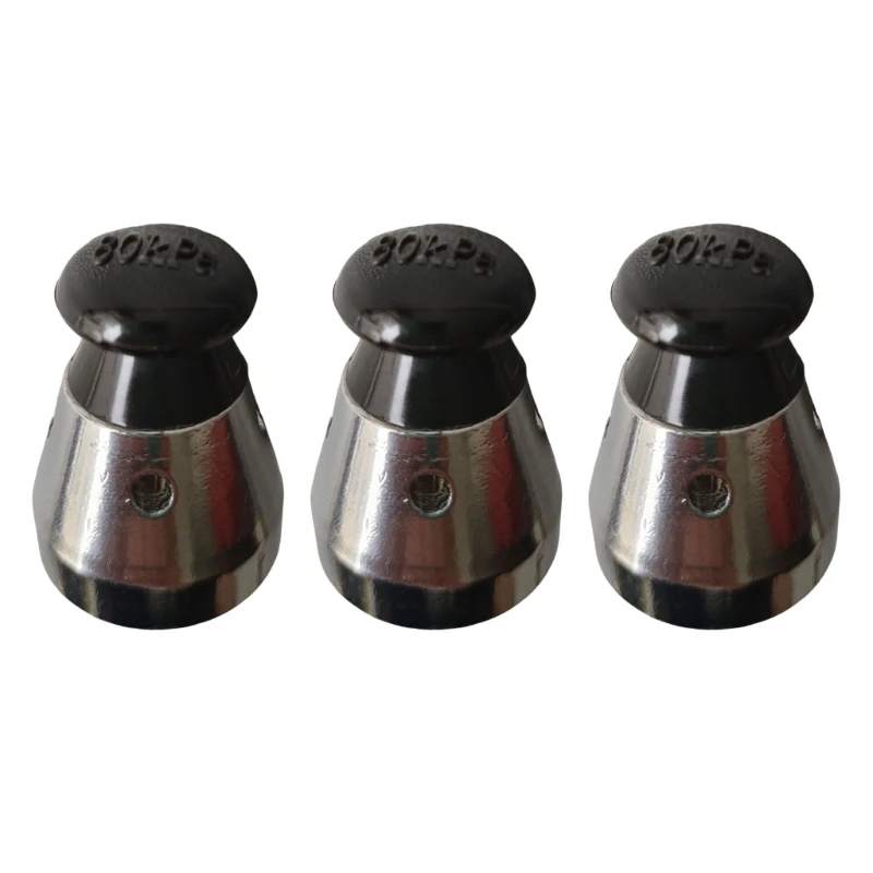 3PCS Pressure Cooker Safe Regulator Pressure Cooker Accessories Metal Texture Pressure Cooker Top Bead for 80kpa Dropshipping