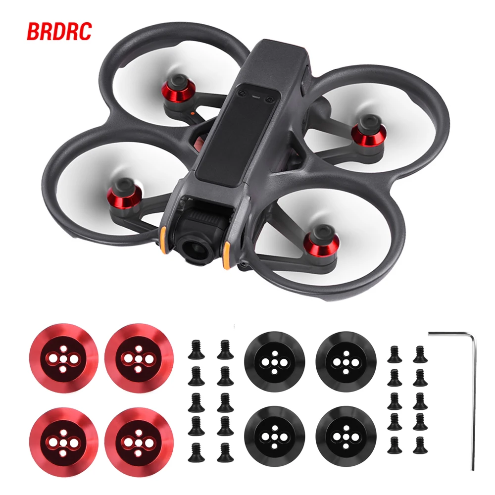 

BRDRC Motor Cover for DJI Avata 2 Drone Aluminum Alloy Engine Protector Cap Dust Cover Guard with Screws Lightweight Shell