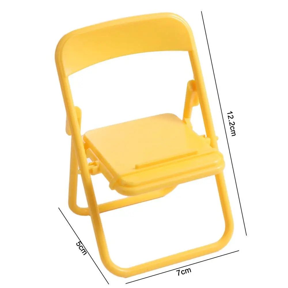Creative Plastic Mobile Phone Holder Mini Chair Decorative Mini Chair Phone Stand ABS Foldable Mini Phone Holder Women