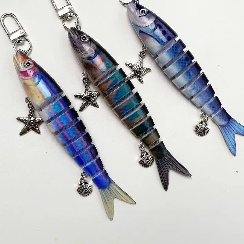 Kreative Fischköder-Schlüsselanhänger, Lustige Fischköder-Taschenanhänger, Handy-Lanyard, Taschenanhänger, Schmuckzubehör für Männer und Frauen – Detail 6