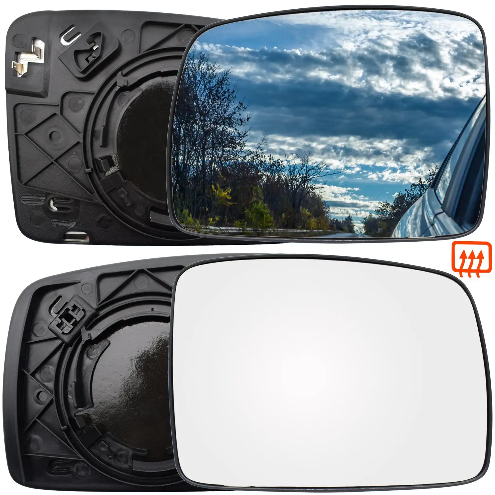 For Land Rover Discovery 3 Freelander 2 Range Rover Sport Left Right Driver ​passenger Door Side Wing Mirror Glass Heated Convex