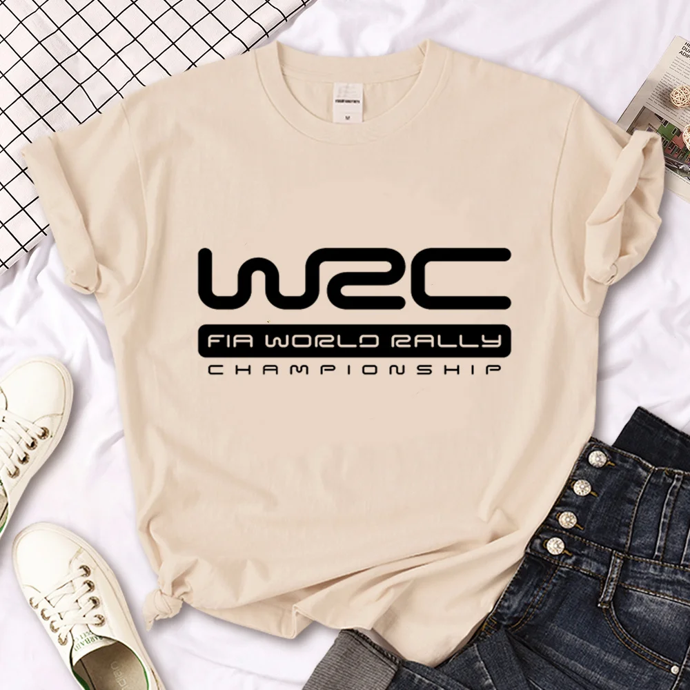 Wrc t shirt women Y2K graphic Japanese t shirt female Japanese y2k clothes