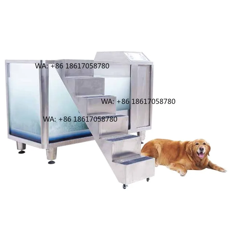 YSBTS-150 Manufacturer Deep Professional Dog Spa Tub Dog Pet Massage Therapeutic Bathtub With Stairs