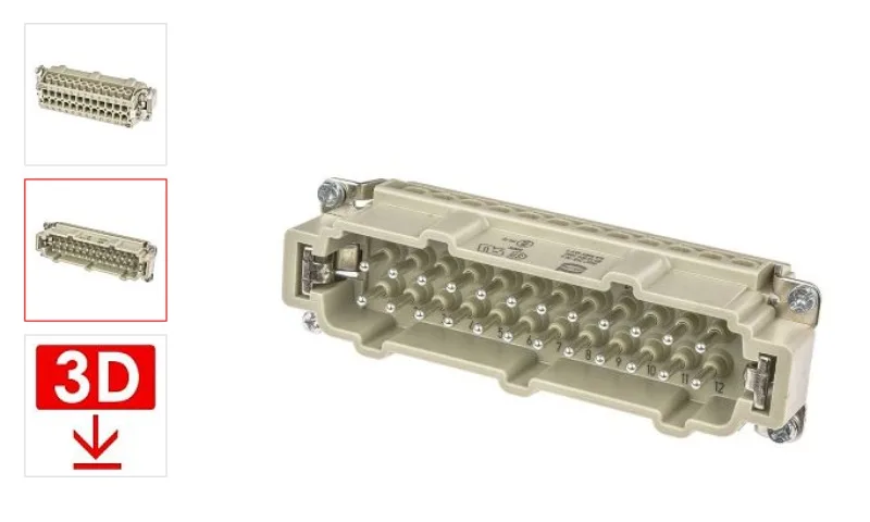1PCS，HARTING 24-pin Connector