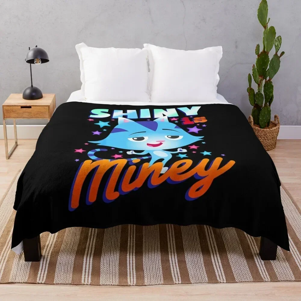 

Kids Gabby's Dollhouse CatRat Shiny Is Miney T-Shirt Throw Blanket Vintage Bed Fashionable Luxury Designer funny gift Blankets