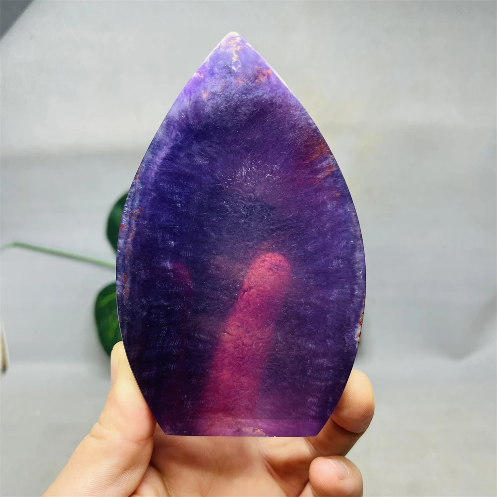 

Natural Fluorite Purple Gemstone Tower Clear Crystal Free Form Beautiful Grain Home Room Decoration Stone Healing Spiritual