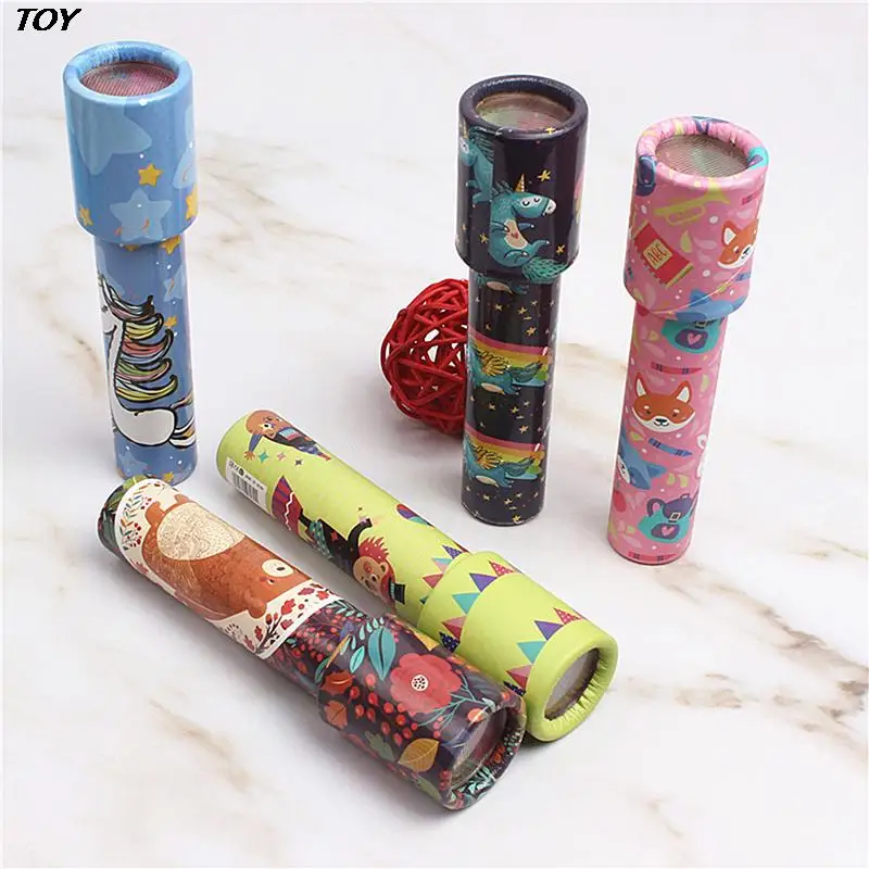 1Pc Rotating Kaleidoscope Classic Nostalgic Child Science Experiment Toy Parent-child Kid Educational Toy Magical Change Gift