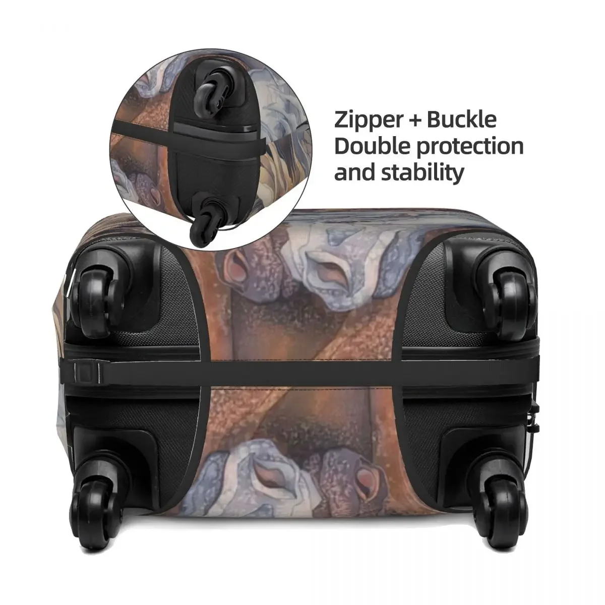 Horses Print Luggage Protective Dust Covers Elastic Waterproof 18-32inch Suitcase Cover Travel Accessories