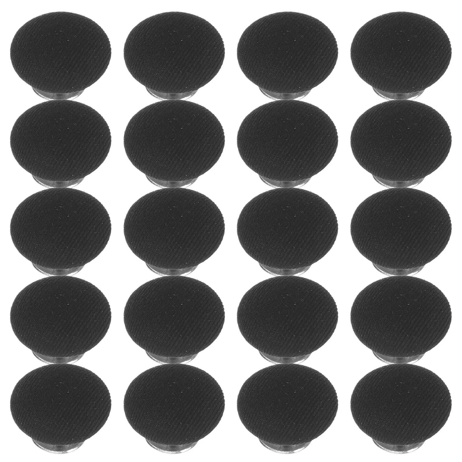 

30Pcs Hat Top Decoration Button 19Mm Round Metal Fabric Covered Cap Button Replacement Kit No Sew Snap Fastener for Baseball Cap