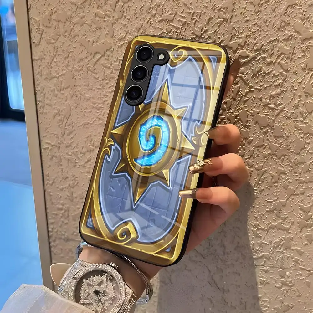 Hearthstones Card Back Phone Case For Samsung S26 S25 S24 S23 S22 Ultra Plus Fe A57 A37 A17 A27 5G Glass Cover