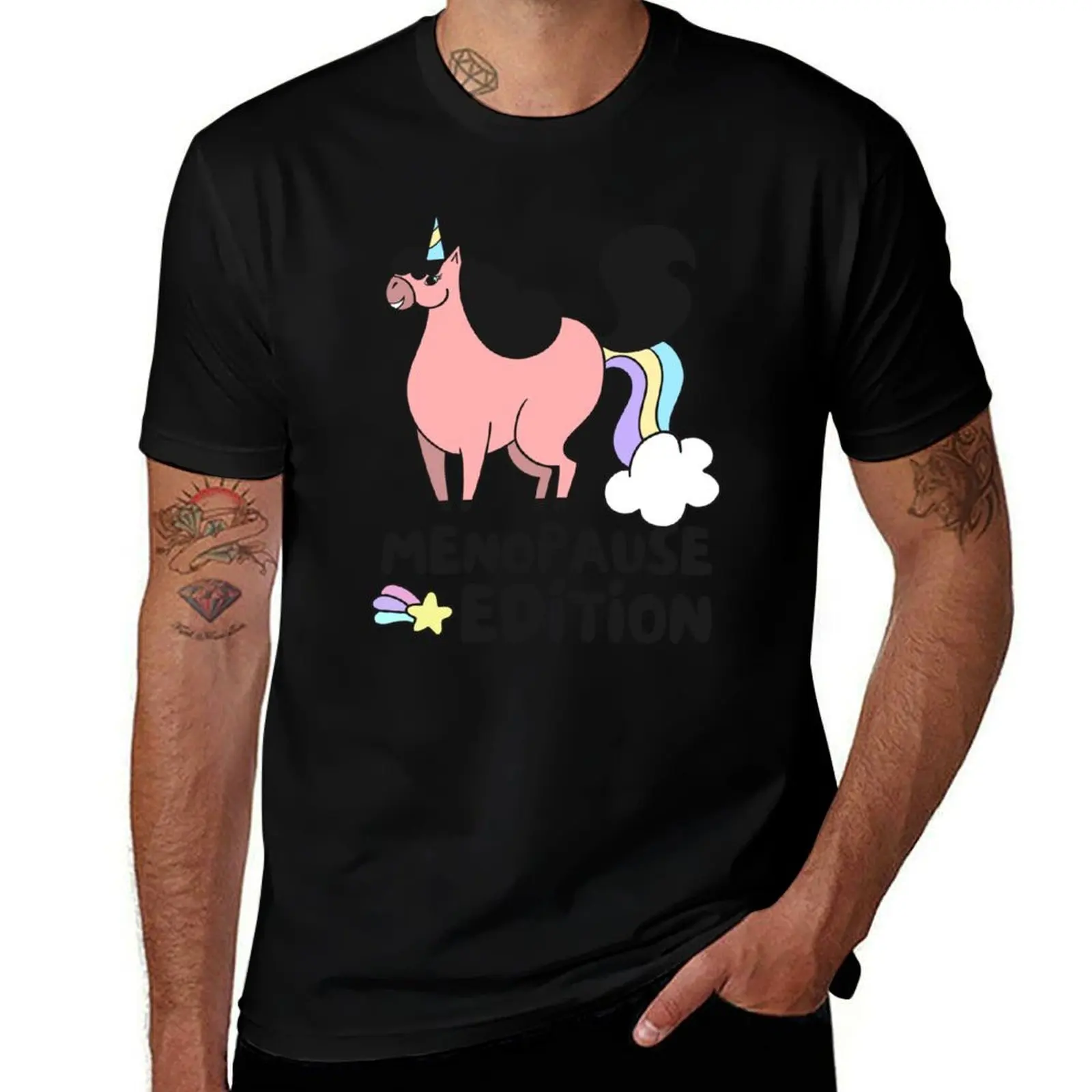 

Funny Unicorn Menopause Edition T-Shirt croswit shirt man oversized graphic tee baggy shirts street wear mens designer clothes