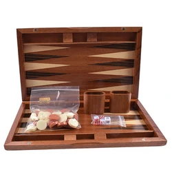 11-19 Inch Wooden Backgammon Luxury Chess Set Foldable Large Backgammon Board Handmade Professional Chess Family Table Game Gift