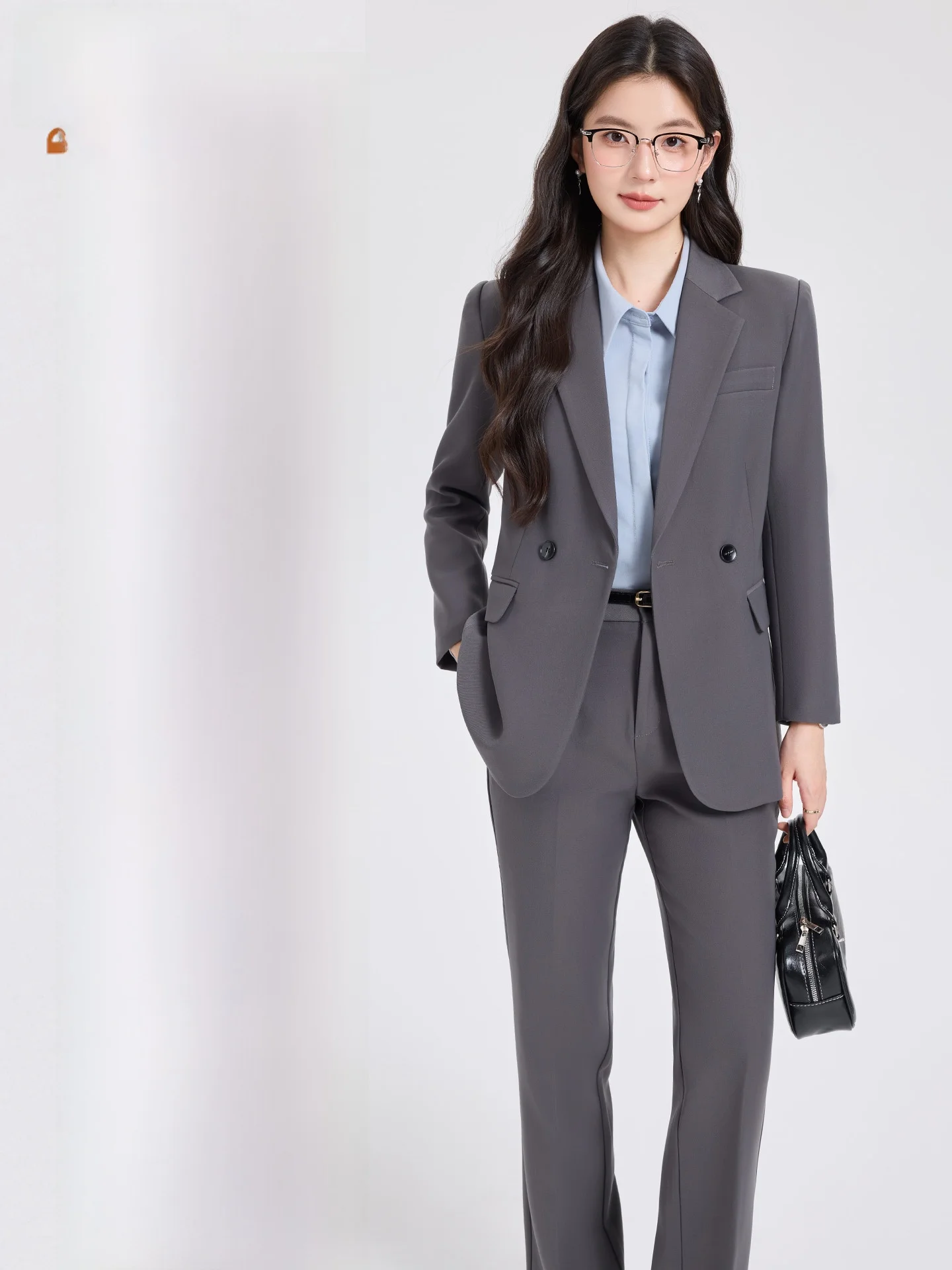 

Серый деловой костюм для женщин: студенческий, для официальных мероприятий, профессиональная одежда в университетском стиле, осенний модный тренд