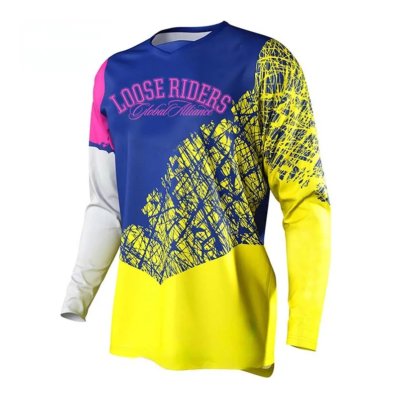 

Motocross loose rider long-sleeved jersey Maillot Ciclismo Hombre DH Moto MTB MX downhill jersey MTB Jersey roller bike shirt