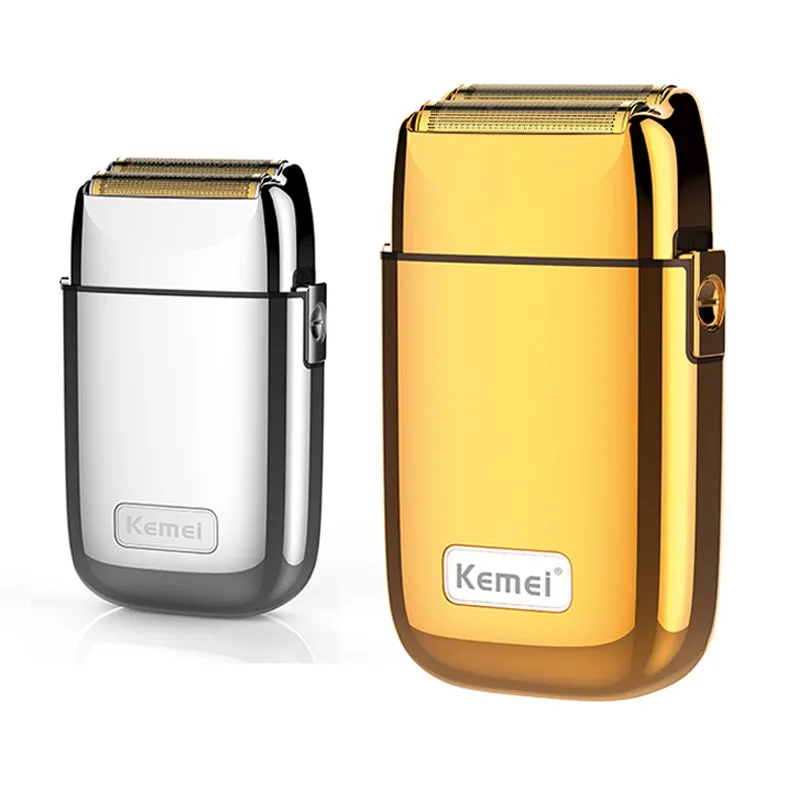 Kemei TX1 Całkowicie Metalowa Golarka Elektryczna Męska Golarka Akumulatorowa do Brody Pływająca Maszynka do Strzyżenia Włosów Pielęgnacja Twarzy Maszynka do Golenia