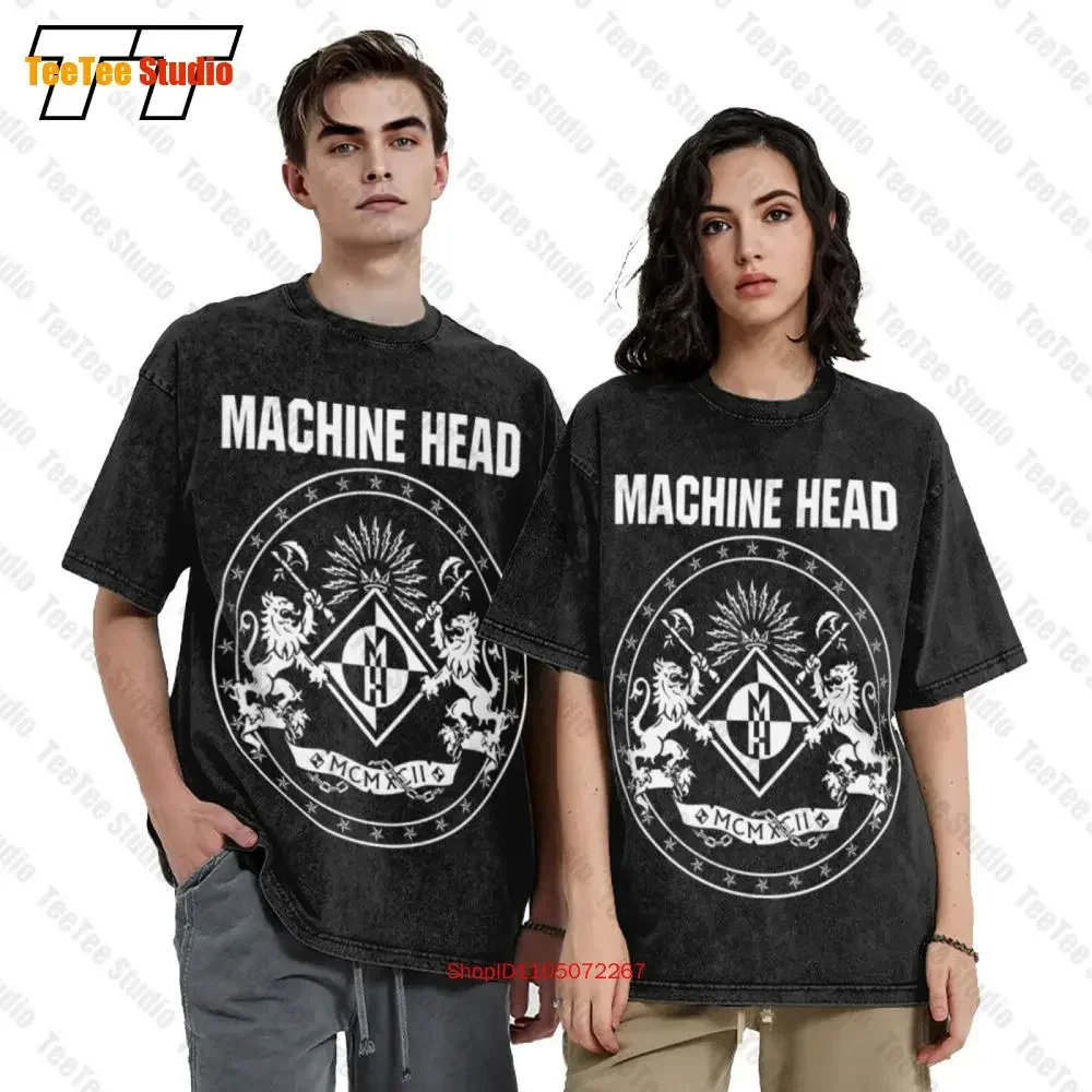 Machine Head Crest Oversized Men'S Cotton T-Shirt YIGD