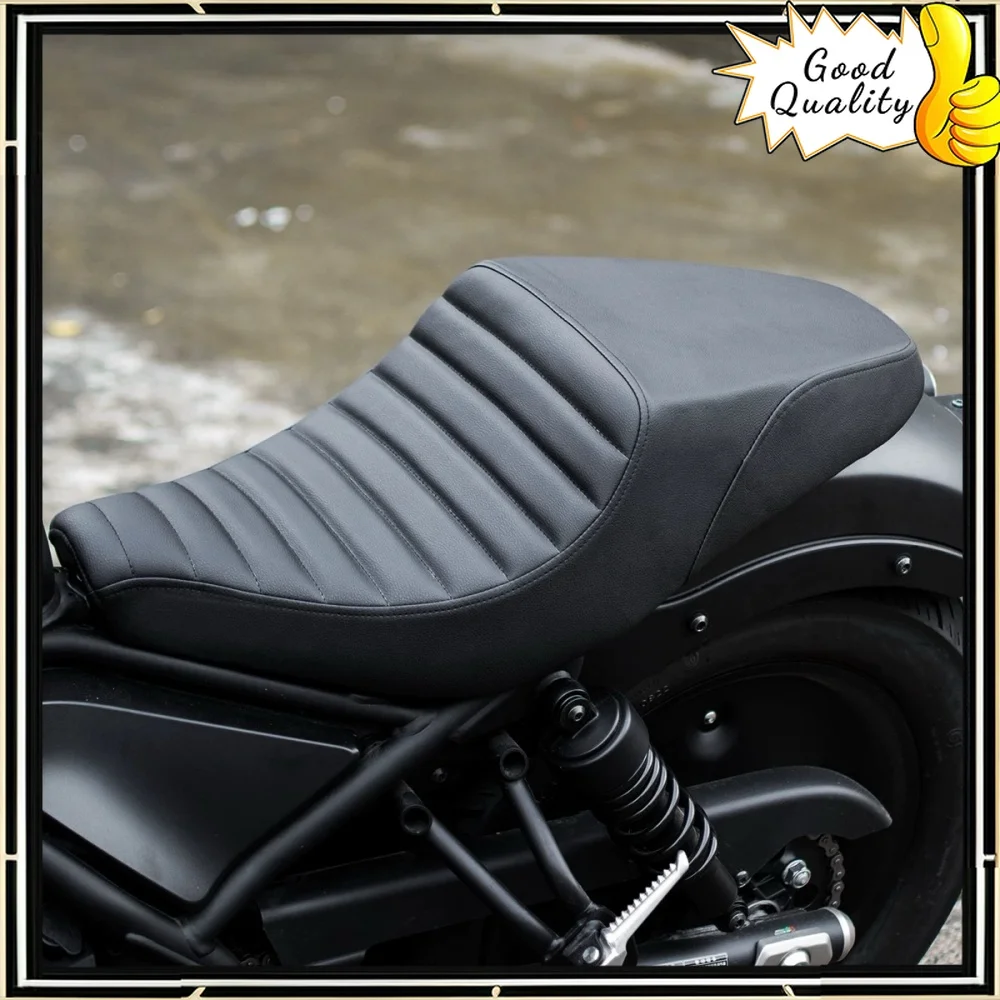 For HONDA Rebel 500 CM300 500 seat cushion DS style caterpillar diamond high and low comfortable seat bag rebel 300 cm 500