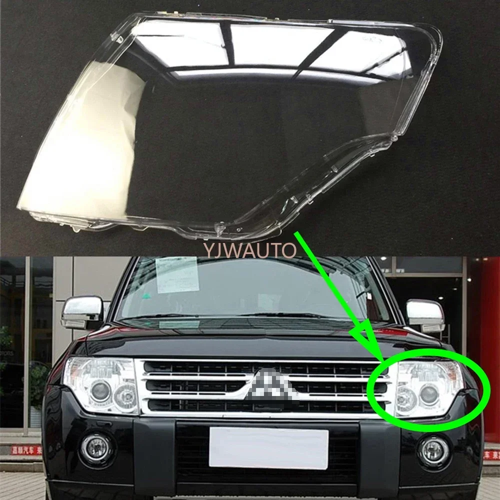 

For Mitsubishi Pajero 2007 2008 2009 2010 2011 2012 2013 2014 2015 Headlight Cover Car Headlamp Lens Front Lampshade Auto Shell