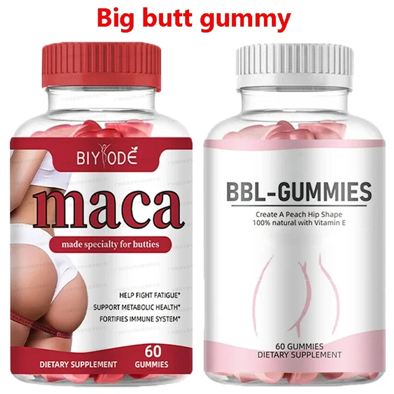 

Maca Gummies + Maintain Buttocks Gummies Change the state of the buttocks, energy balance and female hormones