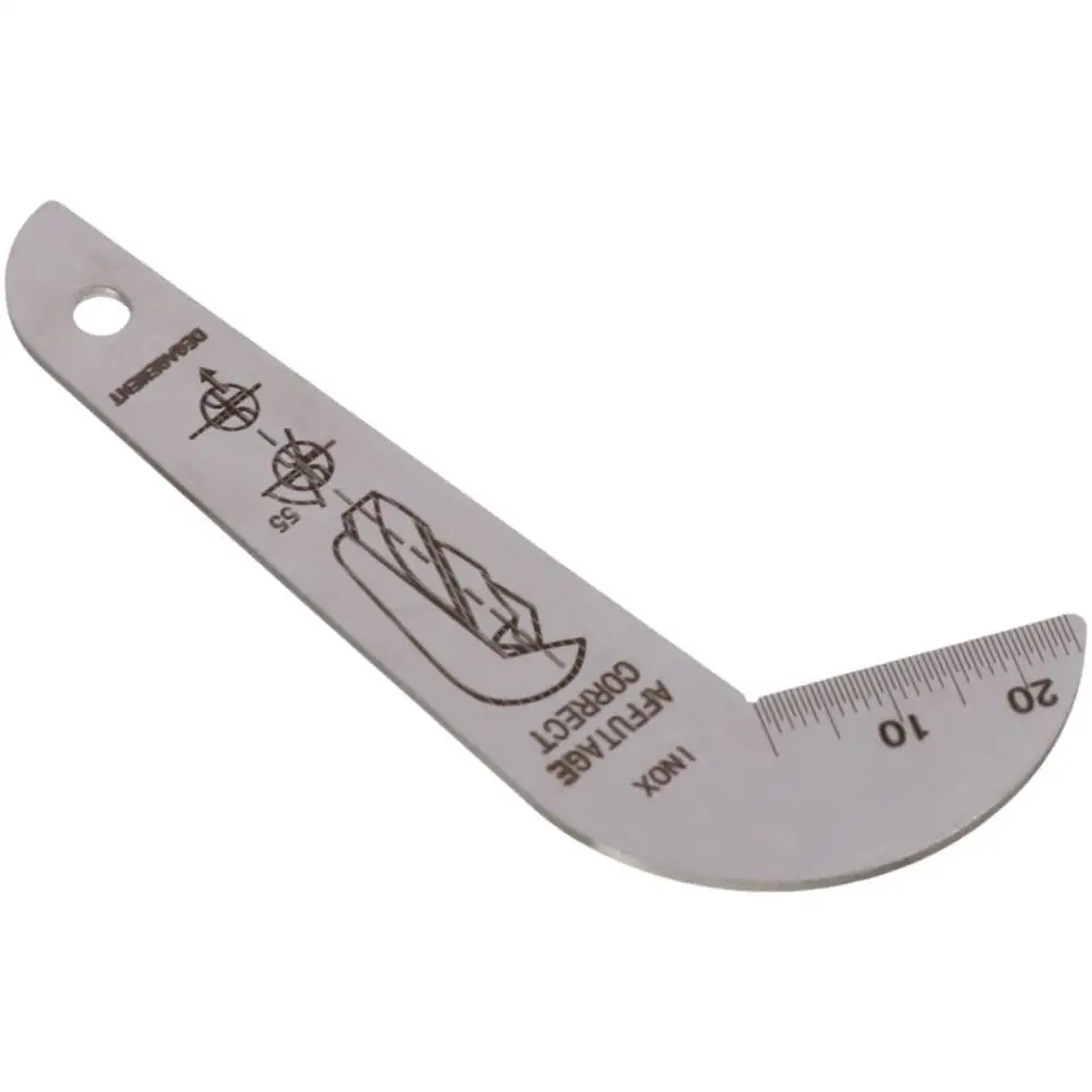 Stainless Steel Stainless Steel Drill Bit Sharpening Gauge 118 Degree Angle Double-sided 118 Degree Drill Bit Angle Gauge Drill