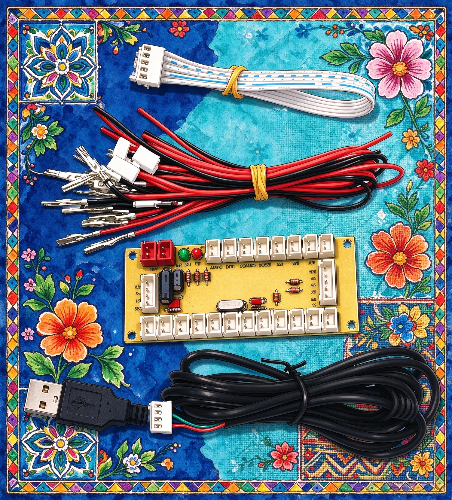 Arcade Encoder Board Zero Delay Usb - Zestaw płytki obwodowej enkodera USB PC