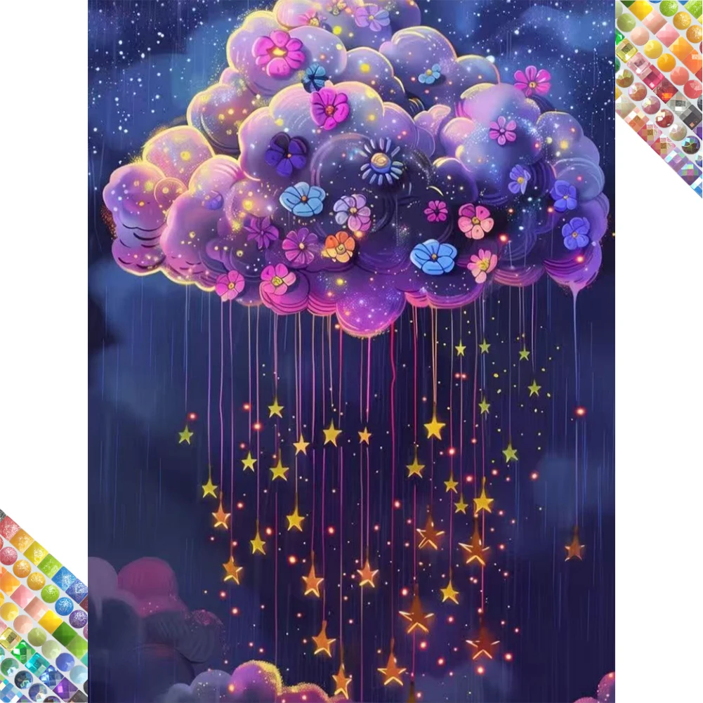 

Алмазная картина DPF Fantasy Cloud, новые поступления, 2021, сказочная пыль AB, полная дрель, алмазная мозаика, высококачественная алмазная живопись