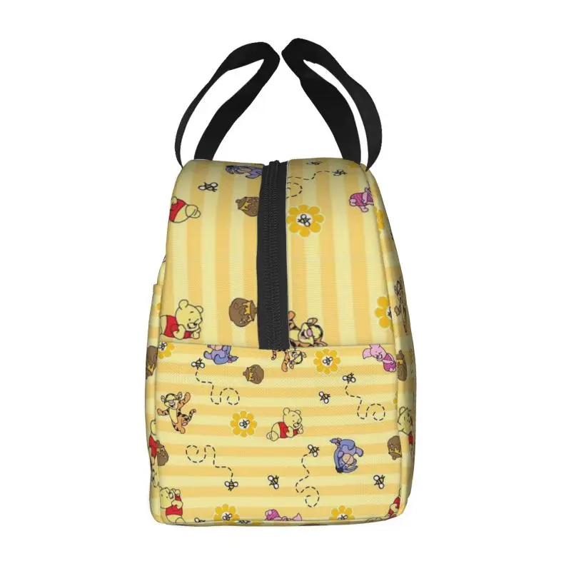 Scatole per il pranzo riutilizzabili personalizzate Winnie The Pooh per le donne borsa termica per il pranzo isolata per alimenti a tenuta stagna