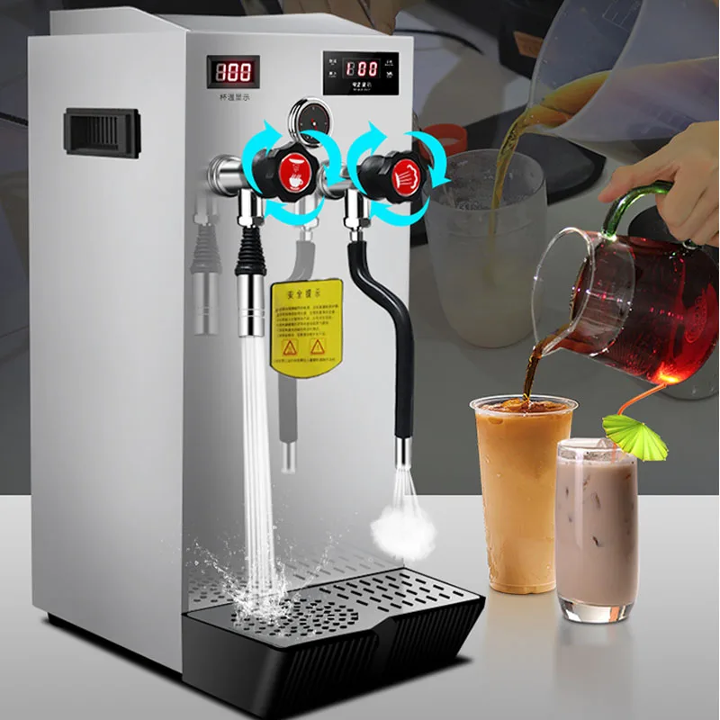 

Steam Water Machine Commercial Milk Tea Shop Automatic Milk Frother Machine Milk Cap Machine Water Boiler Tea Extraction Machine