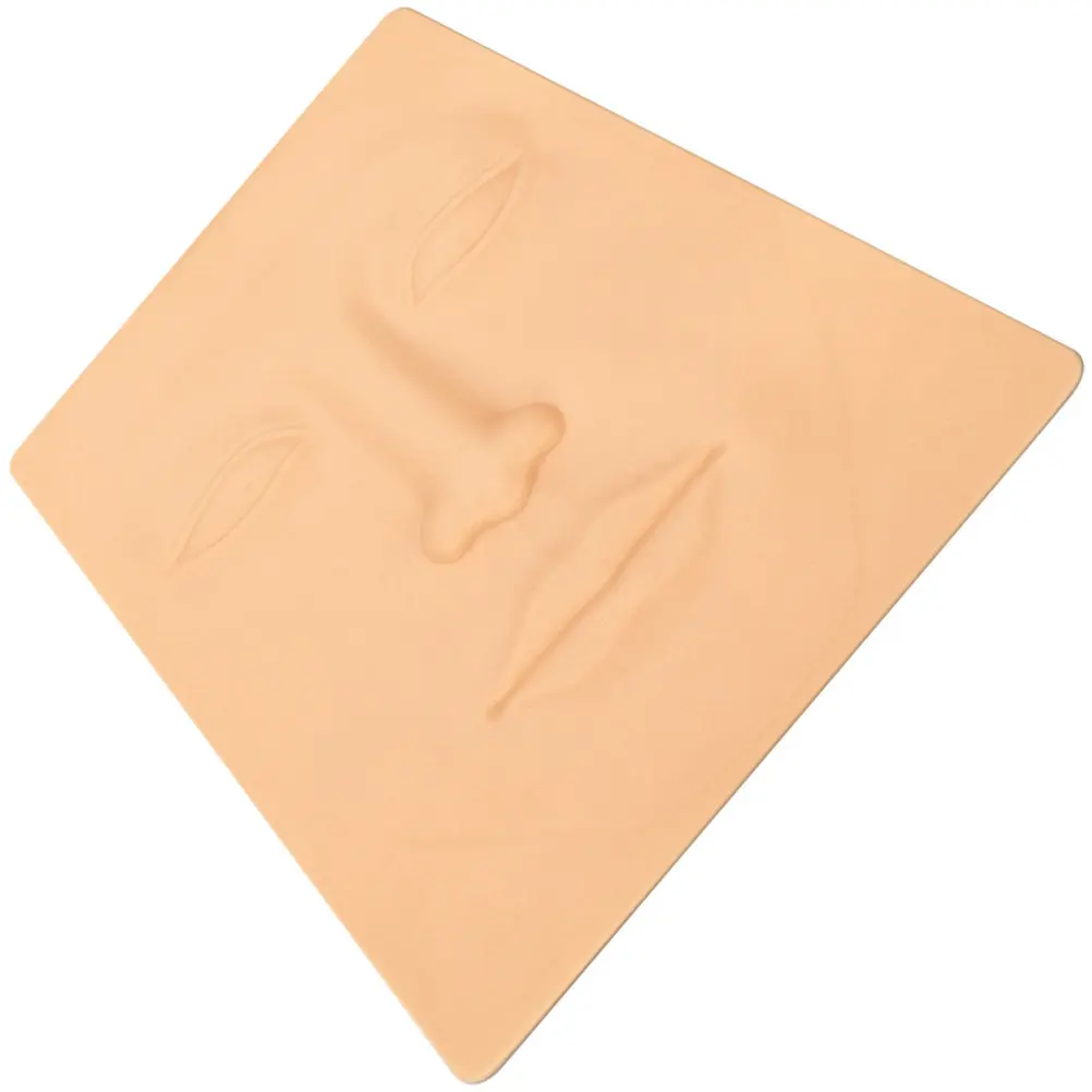 

Silicone Embroidered Tattoos Practice Skin Face Mannequin Mold Realistic Makeup Training Eyebrow Tattooing Practice Skin