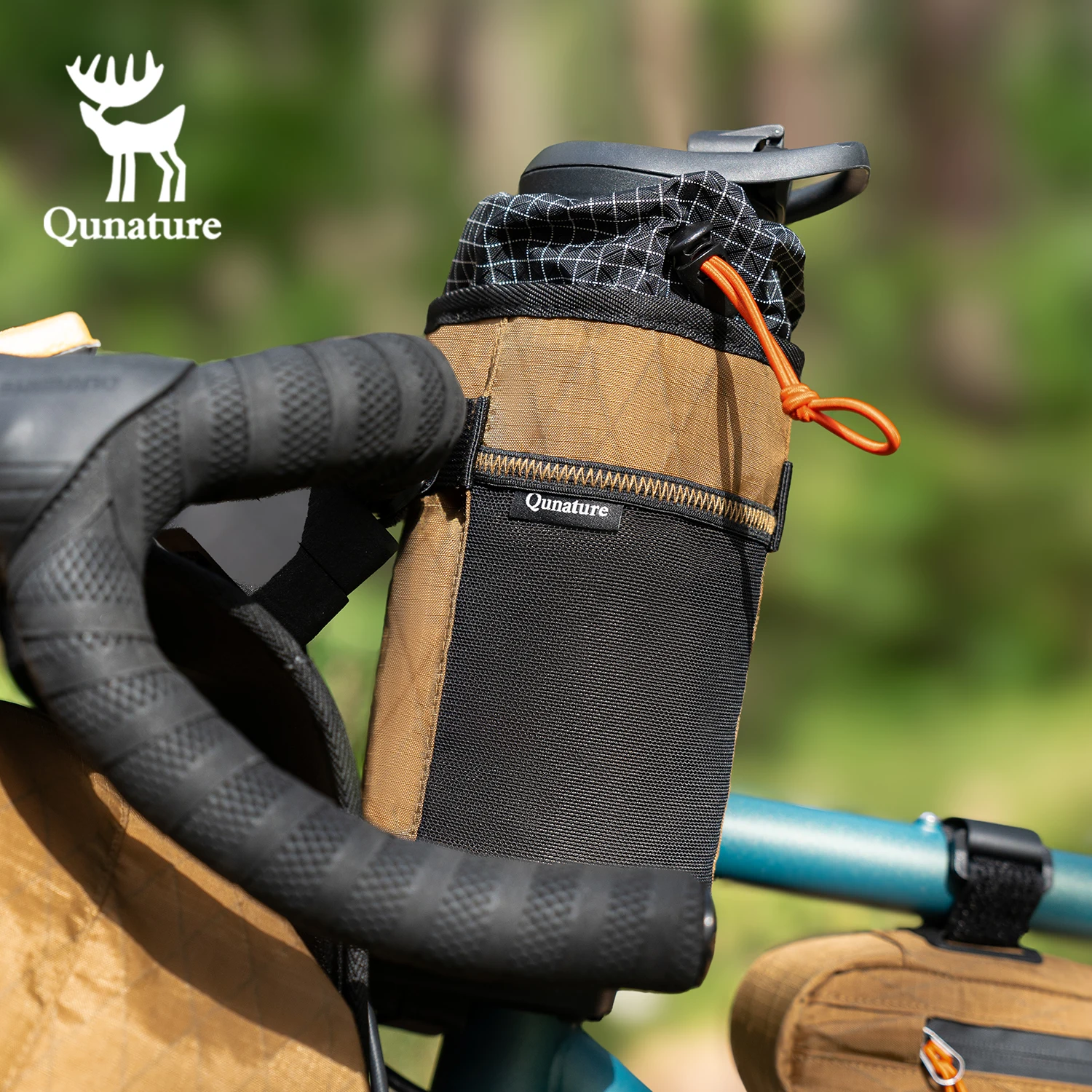 

Qunature Insulated Bike Top Tube Bag Frame Pack for Road & Mountain Bikes Handlebar Pouch Foldable Storage Crossbody Sling Bag