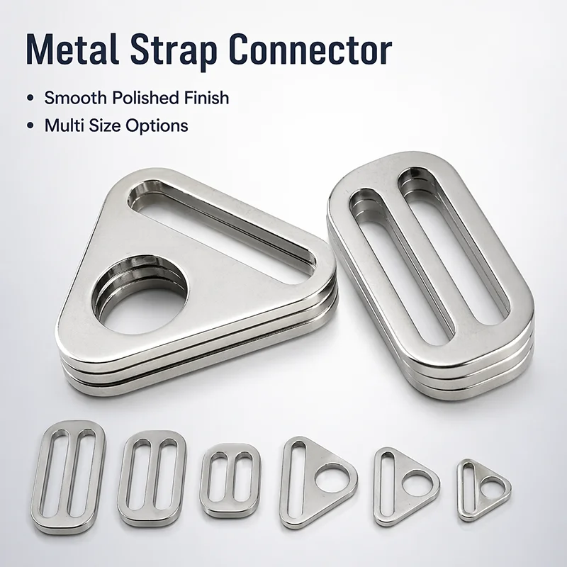 

5/10Pcs 20-38mm Stainless Steel Tri-Glide Slider Buckles for Bag Strap Dog Collar Belt Sling Adjust Buckle Hardware Accessories