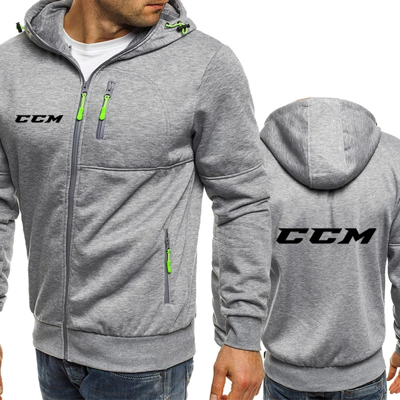 CCM 2024 Brand New Men's Hoodies Sweatshirts Leisure Cardigan Men Hooded Pullovers Jacquard Casual Man Hoody Sweatshirt Jackets