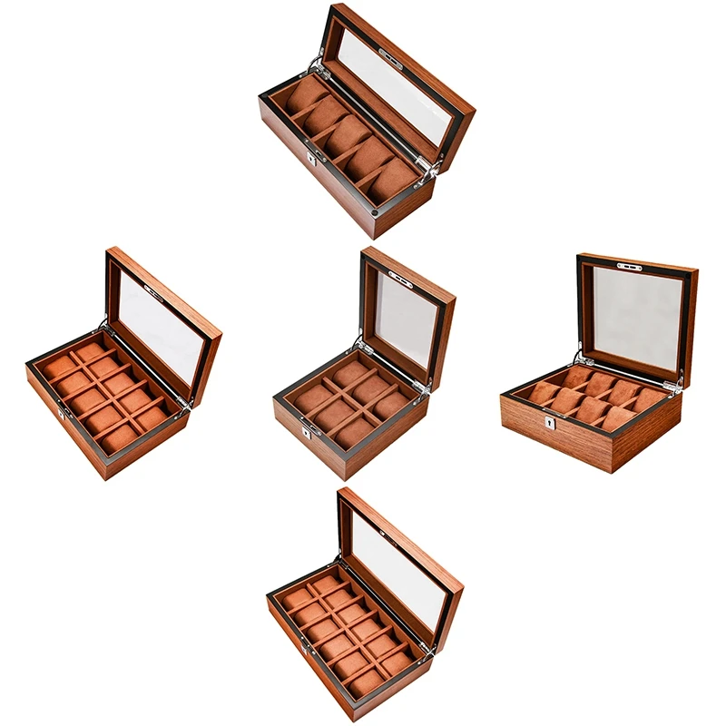 Luxury Handmade Wood Watch Box Wood Clock Box Watch Case Time Box For Watch Holding