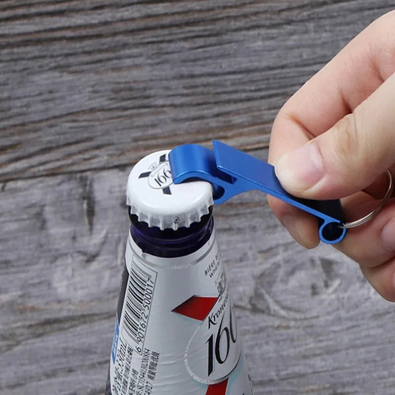 Mini Bottle Opener Portable Color Metal Beer Drink Bottle Opener Keychain Bar Tool Party Favor Gifts image 5