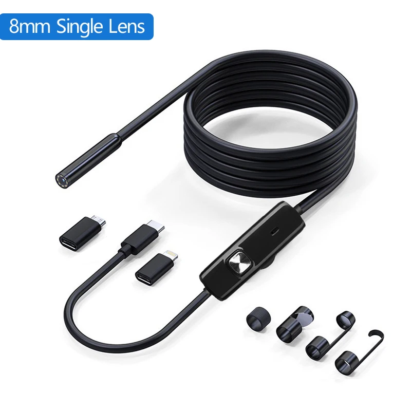 HD1920P Endoscope Inspection  Camera Type-C Mini Inspection Camera IP67  Car Sewer Pipeline Borescope for Android IOS iphone image 6